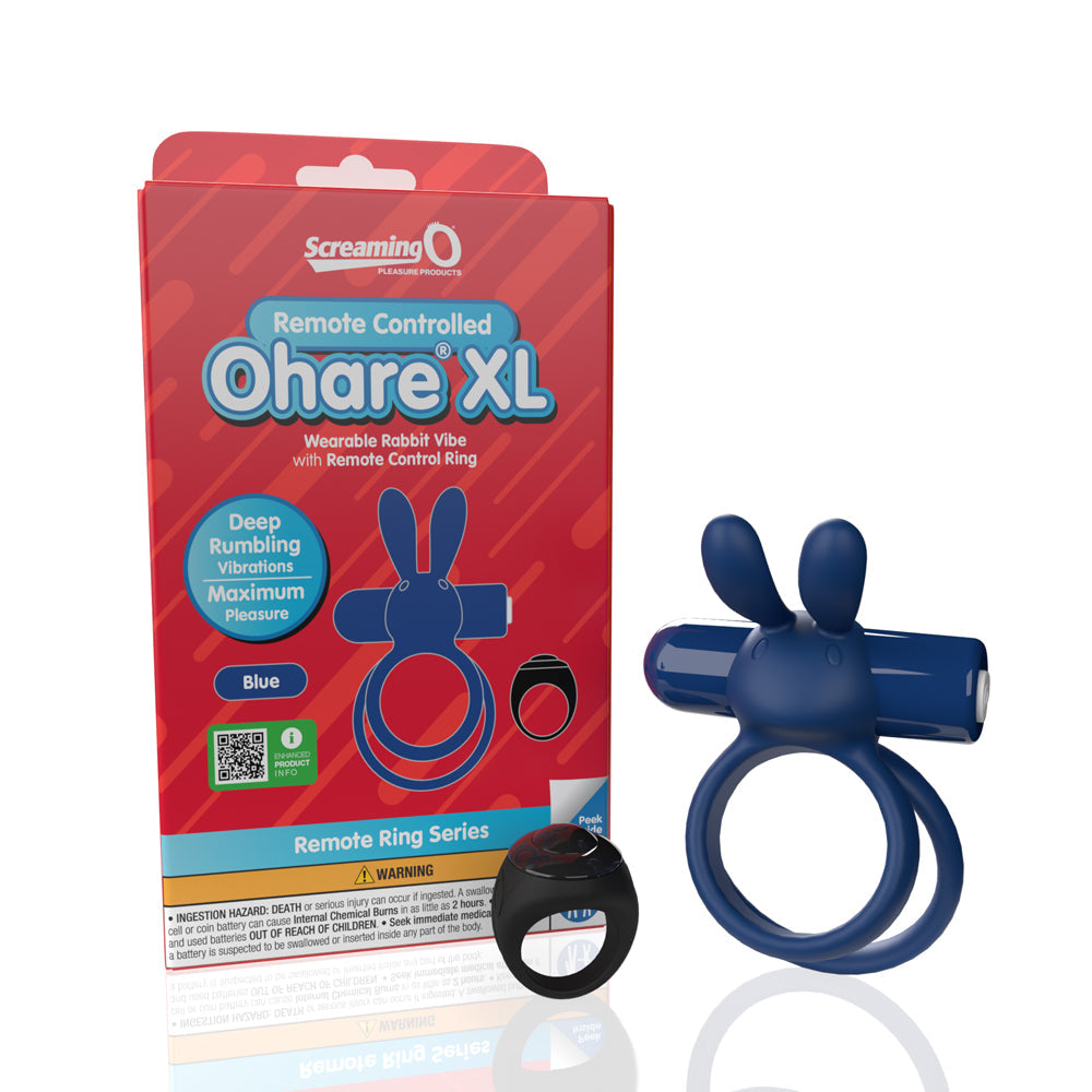 Screaming O Remote Ohare XL Vib Ring Bl